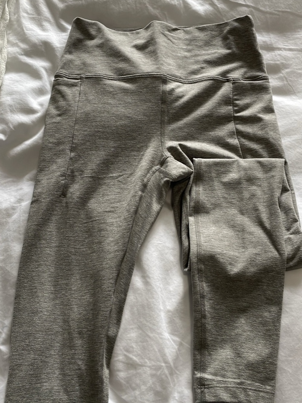 Prana Kids Grey High-Waist Performance Leggings